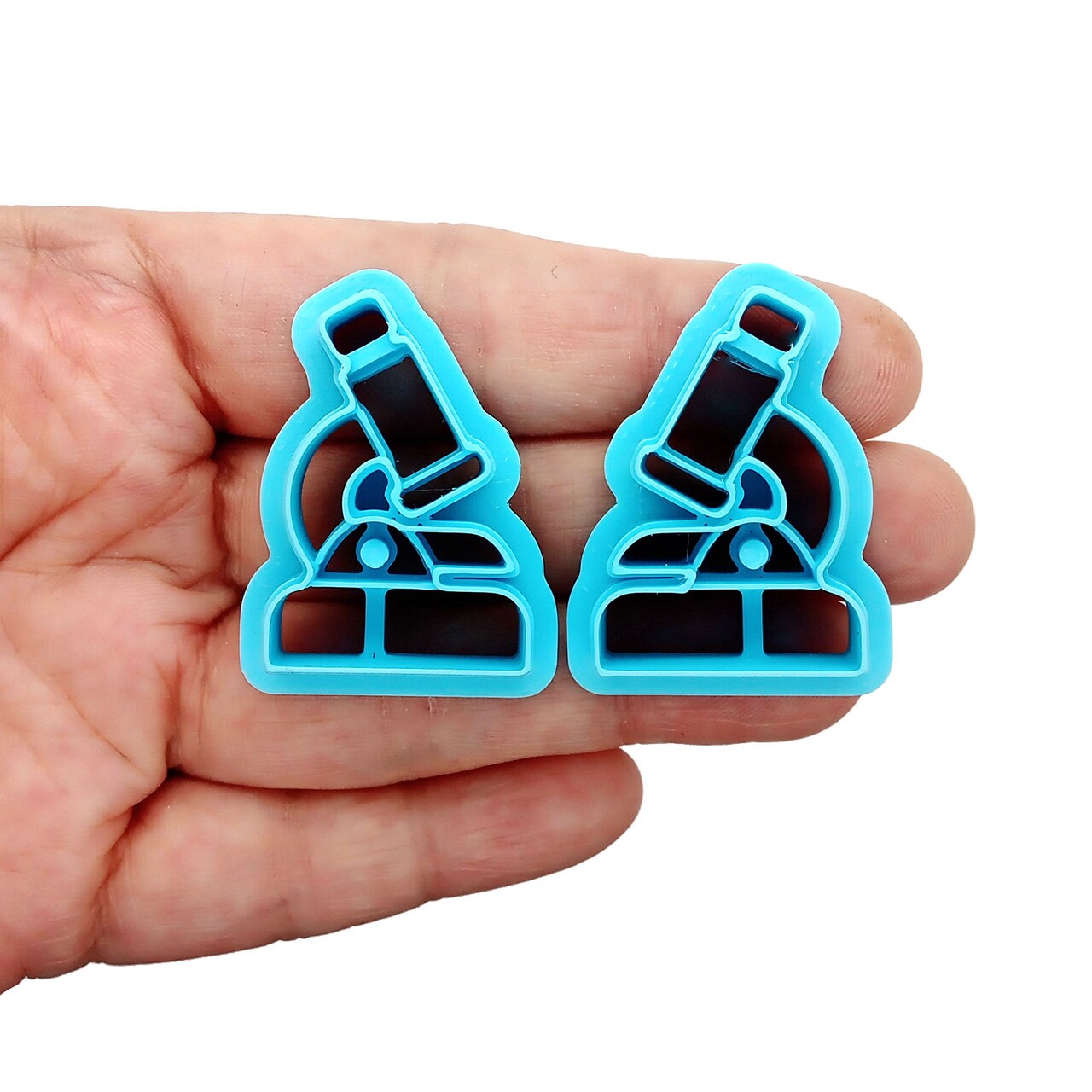 Microscope Clay Cutters, 2 pc, Mirrored for Earrings, Adorabilities